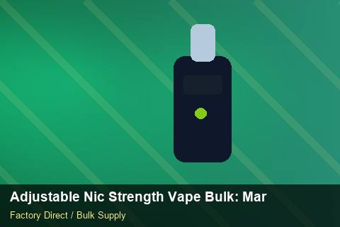Adjustable Nic Strength Vape Bulk — Adjustable Nic Strength Vape Bulk: Market Comparison — Nicotine Strengths photo 1