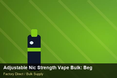 Adjustable Nic Strength Vape Bulk — Adjustable Nic Strength Vape Bulk: Beginner's Guide — Nicotine Strengths photo 1