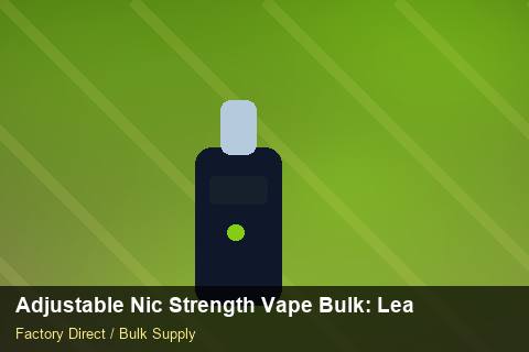 Adjustable Nic Strength Vape Bulk — Adjustable Nic Strength Vape Bulk: Lead Time & MOQ — Packaging Choices photo 2