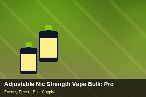 Adjustable Nic Strength Vape Bulk — Adjustable Nic Strength Vape Bulk: Procurement Strategy — Packaging Choices photo 1