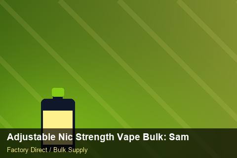 Adjustable Nic Strength Vape Bulk — Adjustable Nic Strength Vape Bulk: Sample Policy — Packaging Choices photo 2