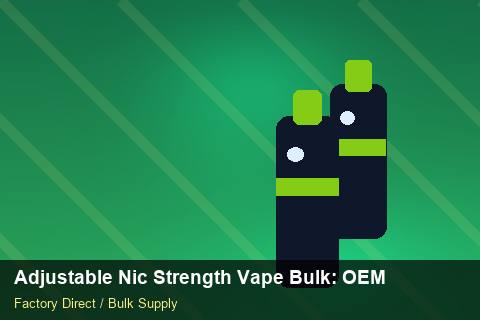 Adjustable Nic Strength Vape Bulk — Adjustable Nic Strength Vape Bulk: OEM & ODM Service — Packaging Choices photo 2