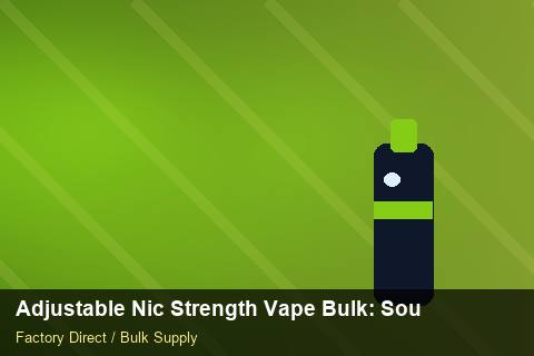 Adjustable Nic Strength Vape Bulk — Adjustable Nic Strength Vape Bulk: Sourcing Workflow — Packaging Choices photo 1
