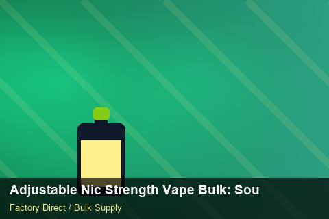Adjustable Nic Strength Vape Bulk — Adjustable Nic Strength Vape Bulk: Sourcing Workflow — Packaging Choices photo 2