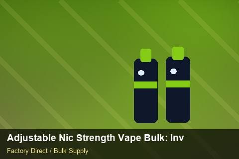 Adjustable Nic Strength Vape Bulk — Adjustable Nic Strength Vape Bulk: Inventory Management — Packaging Choices photo 1