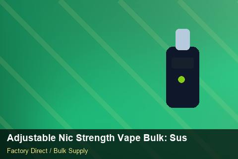 Adjustable Nic Strength Vape Bulk — Adjustable Nic Strength Vape Bulk: Sustainability — Packaging Choices photo 2