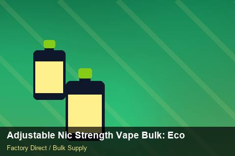 Adjustable Nic Strength Vape Bulk — Adjustable Nic Strength Vape Bulk: Eco-Friendly Materials — Packaging Choices photo 1