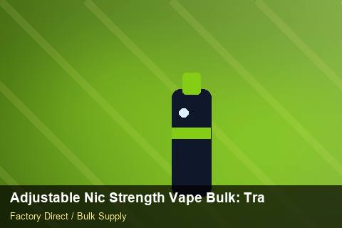 Adjustable Nic Strength Vape Bulk — Adjustable Nic Strength Vape Bulk: Trade Terms — Packaging Choices photo 2
