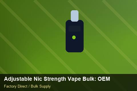 Adjustable Nic Strength Vape Bulk — Adjustable Nic Strength Vape Bulk: OEM & ODM Service — Labelling Rules photo 1