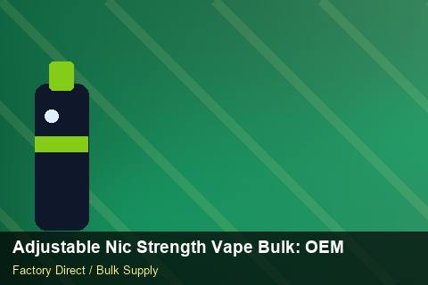 Adjustable Nic Strength Vape Bulk — Adjustable Nic Strength Vape Bulk: OEM & ODM Service — Labelling Rules photo 2