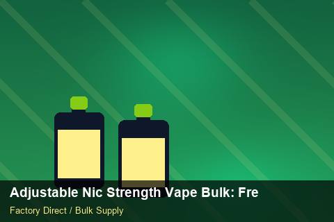 Adjustable Nic Strength Vape Bulk — Adjustable Nic Strength Vape Bulk: Freight Insurance — Labelling Rules photo 1