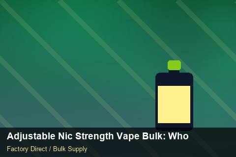Adjustable Nic Strength Vape Bulk — Adjustable Nic Strength Vape Bulk: Wholesale Price — Freight Options photo 2