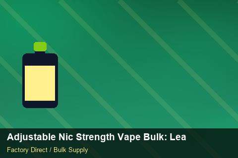 Adjustable Nic Strength Vape Bulk — Adjustable Nic Strength Vape Bulk: Lead Time & MOQ — Freight Options photo 1