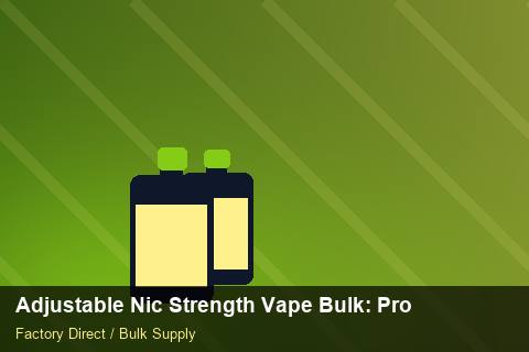 Adjustable Nic Strength Vape Bulk — Adjustable Nic Strength Vape Bulk: Procurement Strategy — Freight Options photo 1