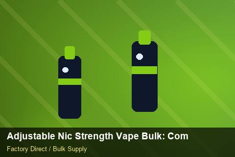 Adjustable Nic Strength Vape Bulk — Adjustable Nic Strength Vape Bulk: Compliance Standards — Freight Options photo 1