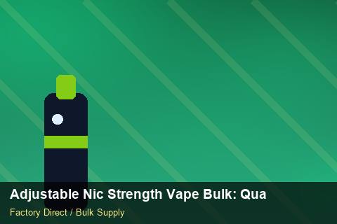 Adjustable Nic Strength Vape Bulk — Adjustable Nic Strength Vape Bulk: Quality Control Process — Freight Options photo 1