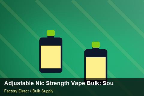 Adjustable Nic Strength Vape Bulk — Adjustable Nic Strength Vape Bulk: Sourcing Workflow — Freight Options photo 2
