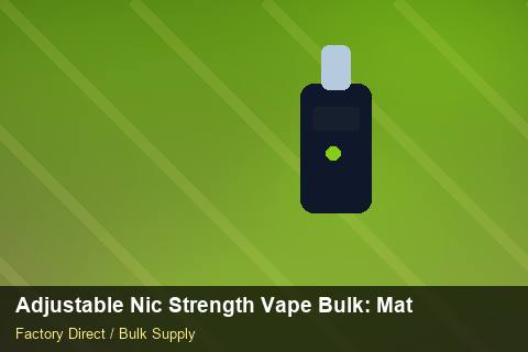 Adjustable Nic Strength Vape Bulk — Adjustable Nic Strength Vape Bulk: Material & Ingredients — Freight Options photo 2
