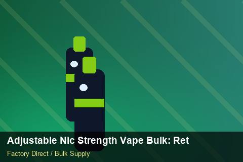Adjustable Nic Strength Vape Bulk — Adjustable Nic Strength Vape Bulk: Returns & Warranty — Freight Options photo 1
