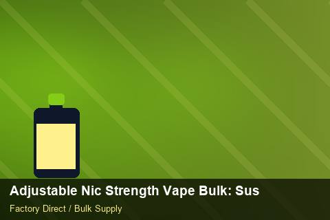 Adjustable Nic Strength Vape Bulk — Adjustable Nic Strength Vape Bulk: Sustainability — Freight Options photo 1