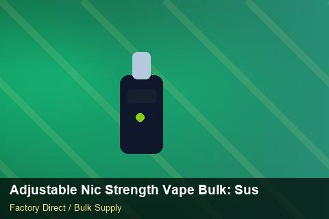 Adjustable Nic Strength Vape Bulk — Adjustable Nic Strength Vape Bulk: Sustainability — Freight Options photo 2