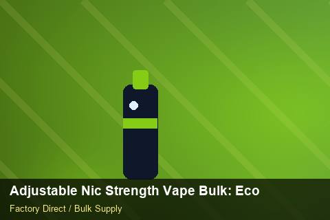 Adjustable Nic Strength Vape Bulk — Adjustable Nic Strength Vape Bulk: Eco-Friendly Materials — Freight Options photo 2