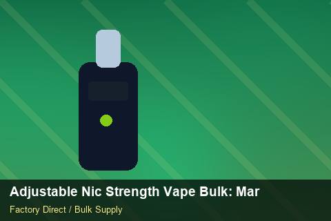 Adjustable Nic Strength Vape Bulk — Adjustable Nic Strength Vape Bulk: Market Comparison — Freight Options photo 1