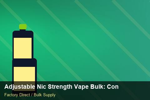 Adjustable Nic Strength Vape Bulk — Adjustable Nic Strength Vape Bulk: Contract Essentials — Freight Options photo 2