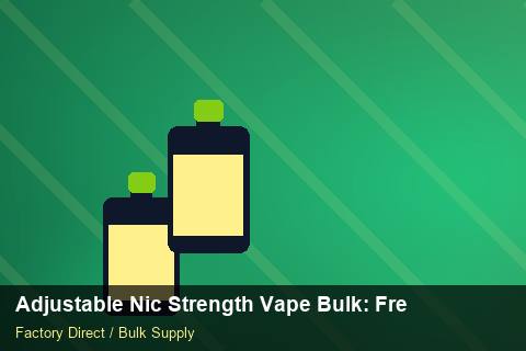Adjustable Nic Strength Vape Bulk — Adjustable Nic Strength Vape Bulk: Freight Insurance — Freight Options photo 1