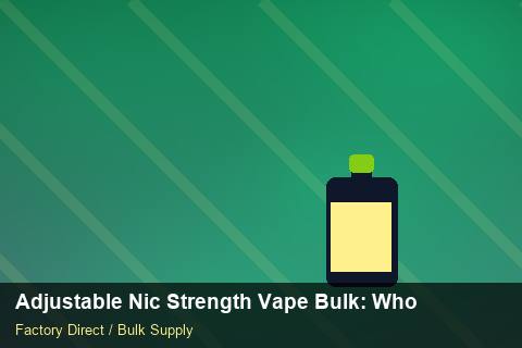 Adjustable Nic Strength Vape Bulk — Adjustable Nic Strength Vape Bulk: Wholesale Price — Duty and Tax photo 2