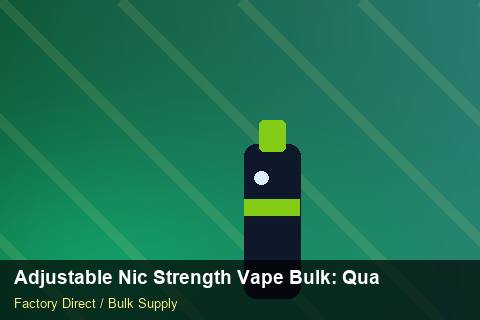 Adjustable Nic Strength Vape Bulk — Adjustable Nic Strength Vape Bulk: Quality Inspection Checklist — Duty and Tax photo 2