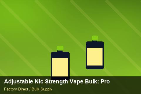 Adjustable Nic Strength Vape Bulk — Adjustable Nic Strength Vape Bulk: Procurement Strategy — Duty and Tax photo 1