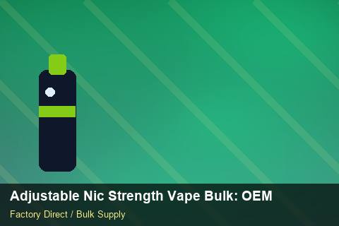 Adjustable Nic Strength Vape Bulk — Adjustable Nic Strength Vape Bulk: OEM & ODM Service — Duty and Tax photo 2