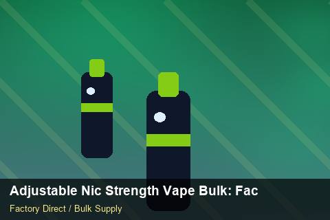 Adjustable Nic Strength Vape Bulk — Adjustable Nic Strength Vape Bulk: Factory Audit Report — Duty and Tax photo 2