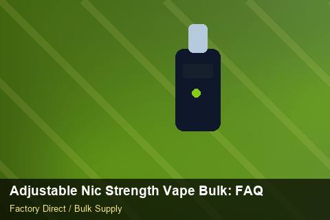 Adjustable Nic Strength Vape Bulk — Adjustable Nic Strength Vape Bulk: FAQ — Duty and Tax photo 1