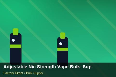 Adjustable Nic Strength Vape Bulk — Adjustable Nic Strength Vape Bulk: Supplier Vetting — Duty and Tax photo 1
