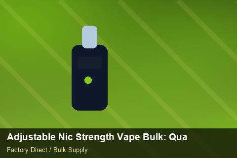Adjustable Nic Strength Vape Bulk — Adjustable Nic Strength Vape Bulk: Quality Inspection Checklist — Import Licence photo 1