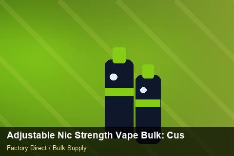 Adjustable Nic Strength Vape Bulk — Adjustable Nic Strength Vape Bulk: Customs Documentation — Import Licence photo 1