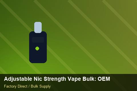 Adjustable Nic Strength Vape Bulk — Adjustable Nic Strength Vape Bulk: OEM & ODM Service — Import Licence photo 1