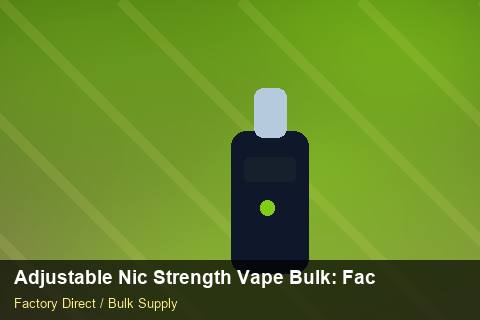 Adjustable Nic Strength Vape Bulk — Adjustable Nic Strength Vape Bulk: Factory Audit Report — Import Licence photo 1