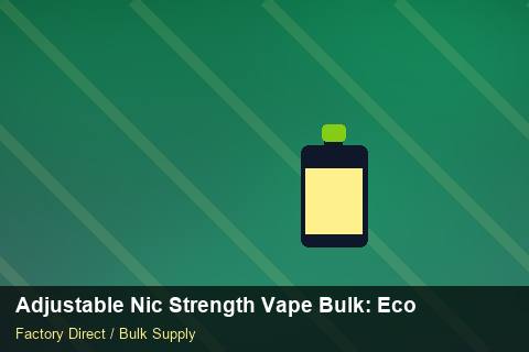 Adjustable Nic Strength Vape Bulk — Adjustable Nic Strength Vape Bulk: Eco-Friendly Materials — Import Licence photo 1