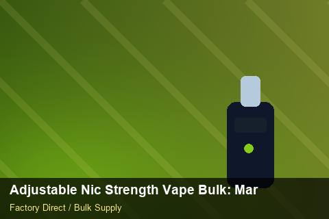 Adjustable Nic Strength Vape Bulk — Adjustable Nic Strength Vape Bulk: Margin Calculator — Import Licence photo 2