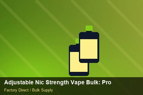 Adjustable Nic Strength Vape Bulk — Adjustable Nic Strength Vape Bulk: Procurement Checklist — Import Licence photo 1