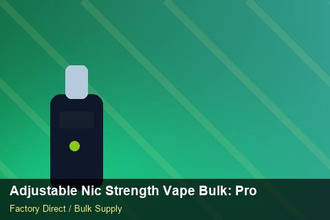 Adjustable Nic Strength Vape Bulk — Adjustable Nic Strength Vape Bulk: Procurement Checklist — Import Licence photo 2