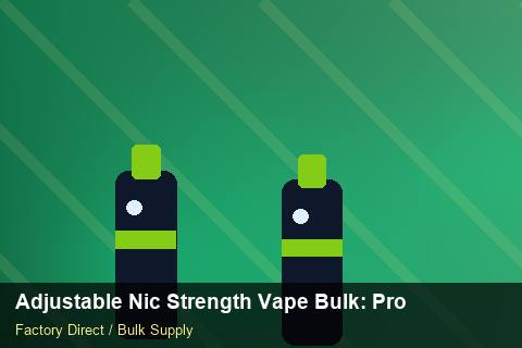 Adjustable Nic Strength Vape Bulk — Adjustable Nic Strength Vape Bulk: Procurement Strategy — Shelf Life photo 2