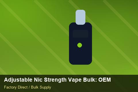 Adjustable Nic Strength Vape Bulk — Adjustable Nic Strength Vape Bulk: OEM & ODM Service — Shelf Life photo 1