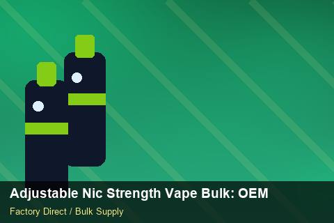 Adjustable Nic Strength Vape Bulk — Adjustable Nic Strength Vape Bulk: OEM & ODM Service — Shelf Life photo 2