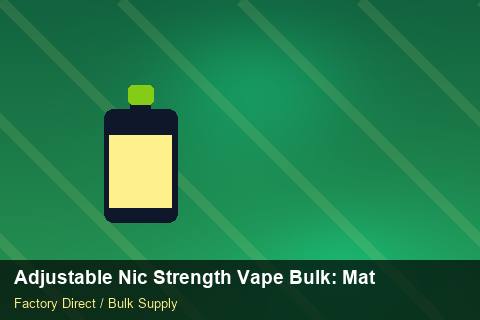 Adjustable Nic Strength Vape Bulk — Adjustable Nic Strength Vape Bulk: Material & Ingredients — Shelf Life photo 1