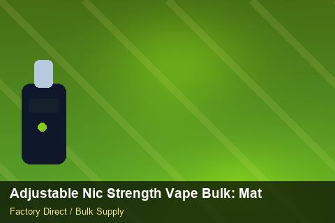 Adjustable Nic Strength Vape Bulk — Adjustable Nic Strength Vape Bulk: Material & Ingredients — Shelf Life photo 2