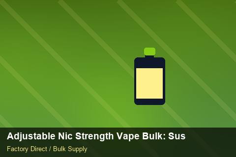 Adjustable Nic Strength Vape Bulk — Adjustable Nic Strength Vape Bulk: Sustainability — Shelf Life photo 1